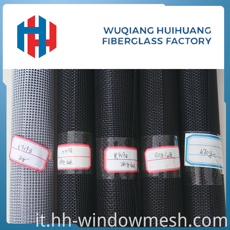 15*11 PVC Filato in poliestere rivestito di protezione per la sicurezza dello schermo di colore nero